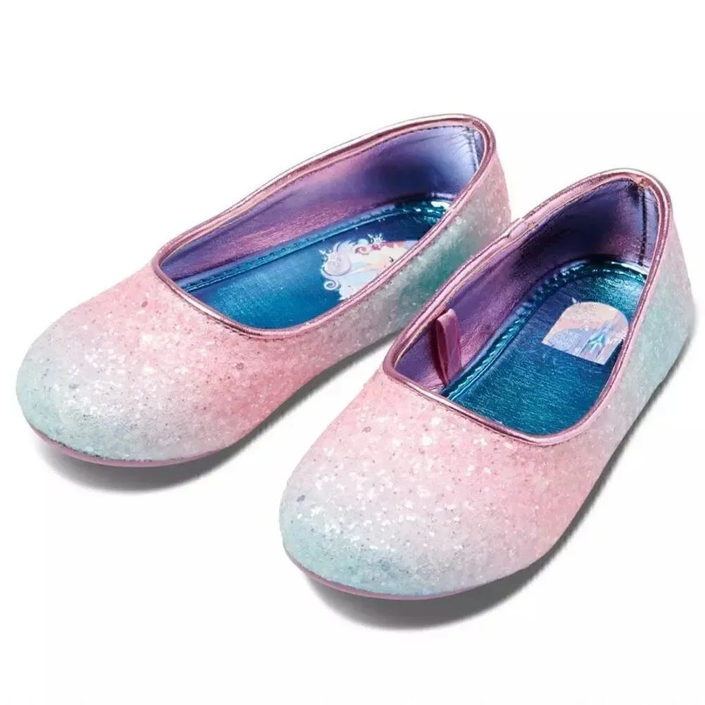 Frozen Dress Shoes Girls Anna Elsa NWT Disney Store Size 1 Ships Now